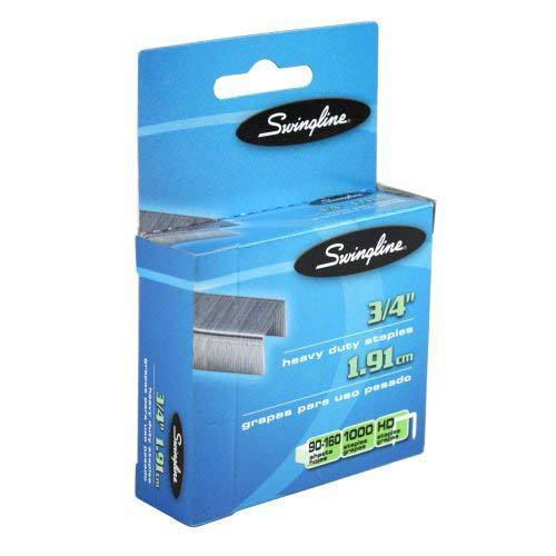 2 pack Swingline 35319 SF13 Premium Hvy-Duty Staples,3/4&#034;L,100/Strip,1000/BX