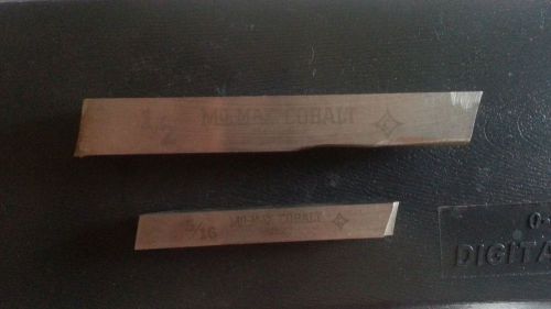 Lot of 2 Mo-Max Cobalt HSS Lathe Bits - 1/2 and 5/16