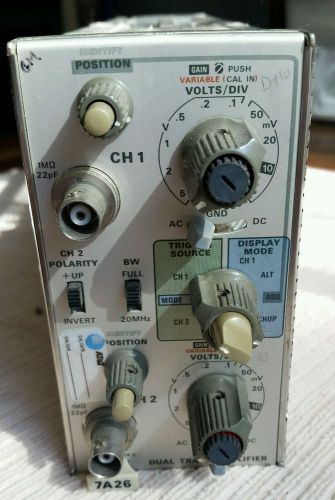 Tektronix 7A26 Plug in