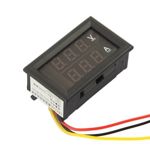 GadgetZone (US Seller) DC4.5-30V 200A Dual LED Digital Voltmeter Ammeter Voltage