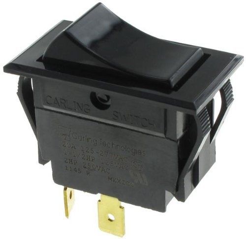 Rocker Switches TIPPETTE ROCKER DPST ON-NONE-OFF BLK