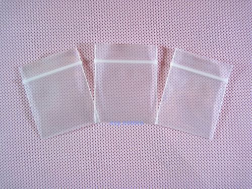 100 thick ziplock reclosable zipper bags 1.5&#034; x 2&#034;_40 x 50mm for sale