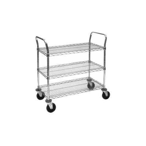 Metro 3SPN55DC Utility Kitchen Microwave Storage Rolling Island Cart