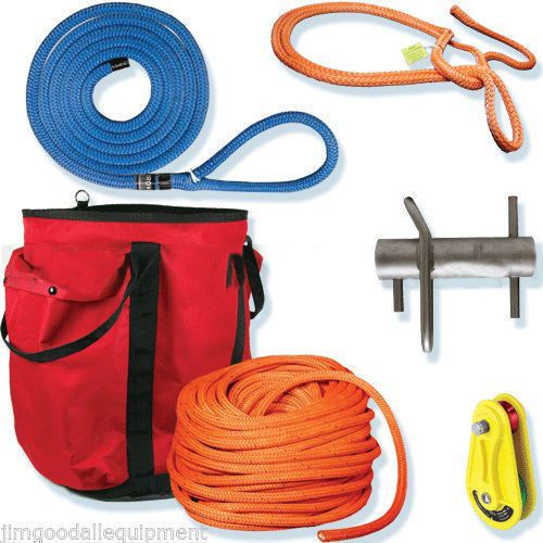 Arborist Big Rig Kit,200&#039; Stable Braid 3/4&#034;,3/4&#034; Loopie Sling, XL Bag