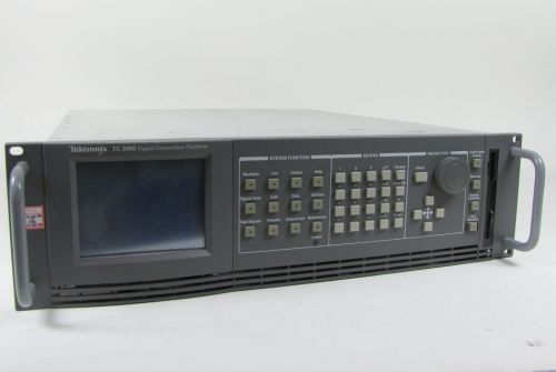 TEKTRONIX TG2000 MULTIFORMAT VIDEO SIGNAL PLATFORM GENERATOR DVG1,AVG1,AGL1,BG1