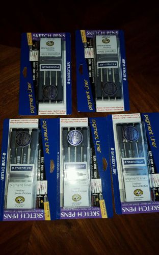 20 STAEDTLER Artist Pigment Liner SKETCH PENS 4 Sizes