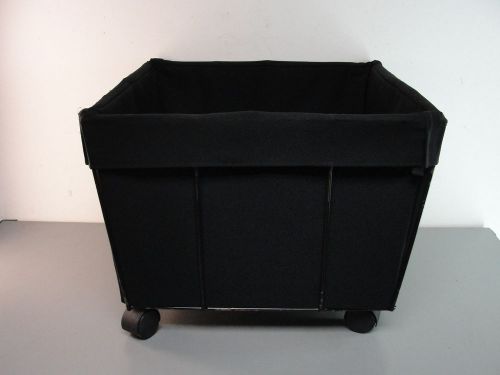 Steel wire frame floor bin retail store merchandise display basket rolling black for sale