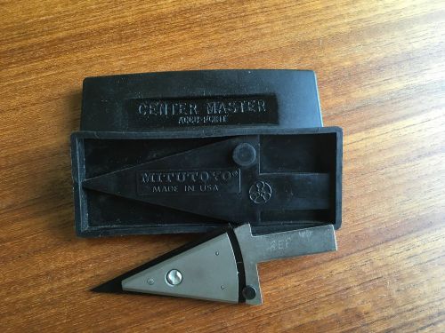 MITUTOYO Center Master Accu-point In Case - Machinist Mechanic Craft Mill