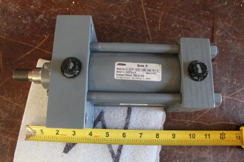 MILLER HYDRAULIC CYLINDER H-67B2B-02.50-3.000-0100-N1-0 NFPA ME5 3000 PSI SER. H