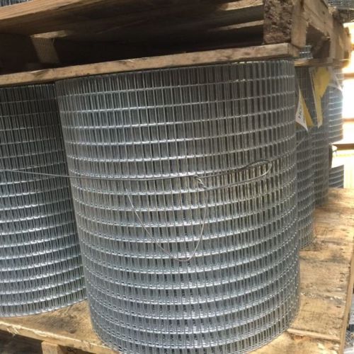 0.5x1.0&#034; 14g 18&#034;x100&#039; galvanized welded wire mesh rolls (gaw) for sale