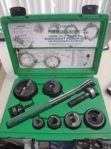 GREENLEE 7238SB  SLUG BUSTER RATCHET KNOCK OUT PUNCH SET 1/2&#034;-2&#034;  2c