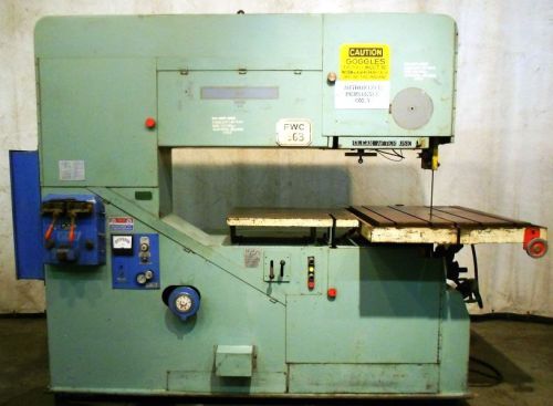 TANNEWITZ BAND SAW MODEL 60MH, 64&#034; THROAT DEPTH