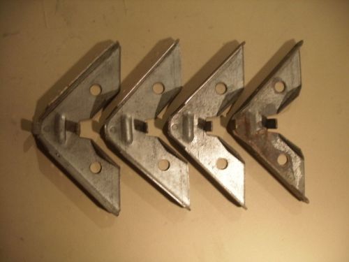 Corner Bracket--Galvanized Steel--3 7/8&#034; Set of Four