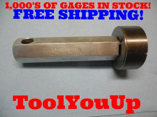 2&#034; 32 NS 2B GO ONLY THREAD PLUG GAGE P.D.= 1.9797 MACHINE SHOP TOOLING HURON