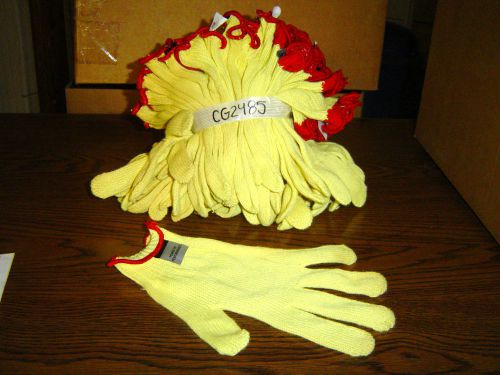 12 pair New Dupont Kevlar Power Performance Yellow Gloves XLarge 10 inch CG2485