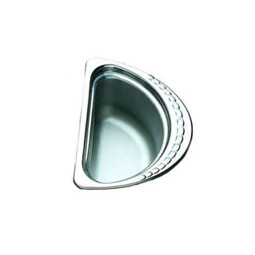 Bon Chef 5602 Food Pan, 1/2 Oval, 1 Qt. 24 Oz., 6-5/8&#034; X 8-7/8&#034; X 4-1/2&#034;, S/S