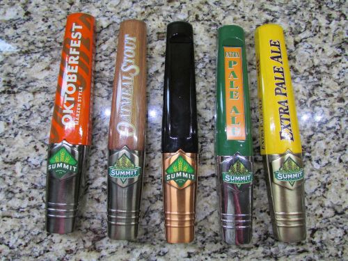 5 SUMMIT BREWING CO BEER TAP HANDLES LARGE OKTOBERFEST OATMEAL STOUT PALE ALE+