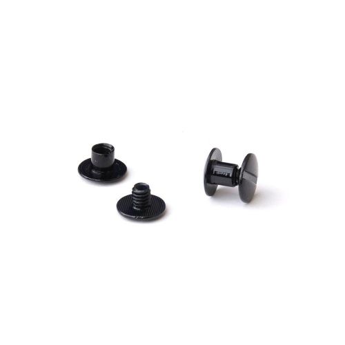 1/4 in. black aluminum chicago screws/screw posts (qty 100 sets) for sale
