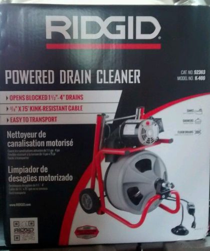 Ridgid powered drum drain cleaner 75&#039; cable snake for sale