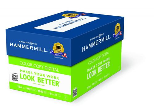 Hammermill Color Copy Digital 8-1/2&#034; x 11&#034; 32 lb 100 Bright 4000 Sheets/8 Rea...