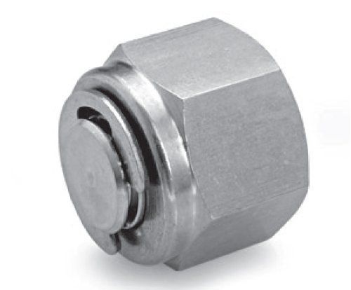 Ham-let stainless steel 316 let-lok compression fitting, plug, 1/2&#034; for sale