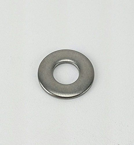 Stainless flat washers 1/4 inch, 304 stainless steel, 100 pieces 1/4 flat wa... for sale