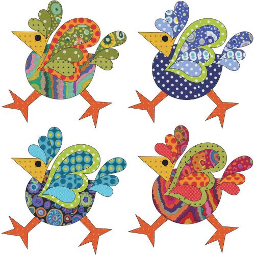 Urban Elementz Fusible Applique-Funky Chicken - Dotz Large