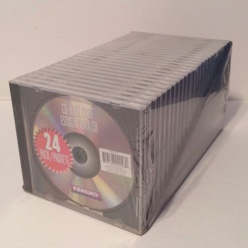 Kensiko 24 Pack Empty CD Jewel Cases ~ Brand New
