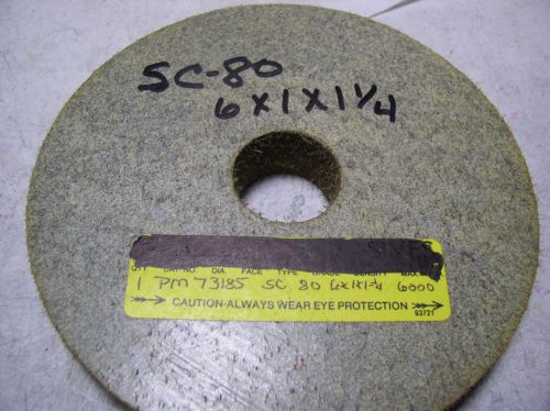 1pc. 6&#034; X 1&#034; X 1 1/4 &#034;  S.C.80 SEEMS VERY HARD POLISHING WHEEL &amp; BLENDING WHEEL