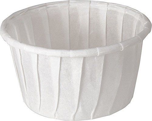 Solo 1.25 oz Treated Paper Souffle Portion Cups for Measuring, Medicine, Samples