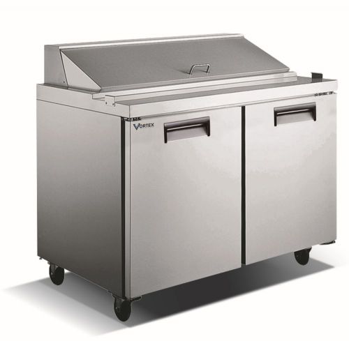 Vortex commercial 2 door sandwich prep table - 12 pans for sale