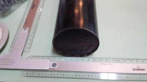 3-3/4&#034; dia. x 25-1/2&#034; long urethane / polyurethane 85 a black rod p/n 11634 for sale