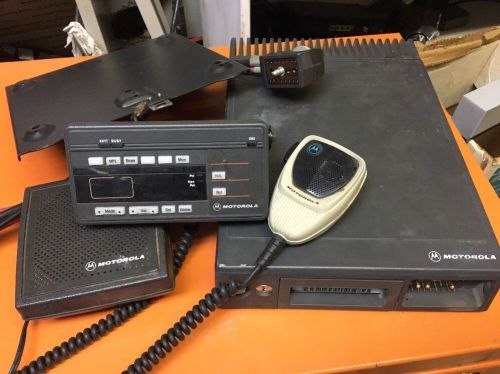 Motorola maratrac vhf radio t73xta7ta7ak w/ control head, cable, speaker mic! for sale