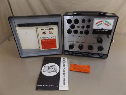 Sencore TC142 Mighty Mite V Tube Tester Checker + Manuals WORKS!!!