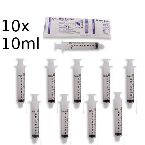 10 BD 10ml Leur Lok Syringe 309604 Free Shipping!! children crafts hydroponics