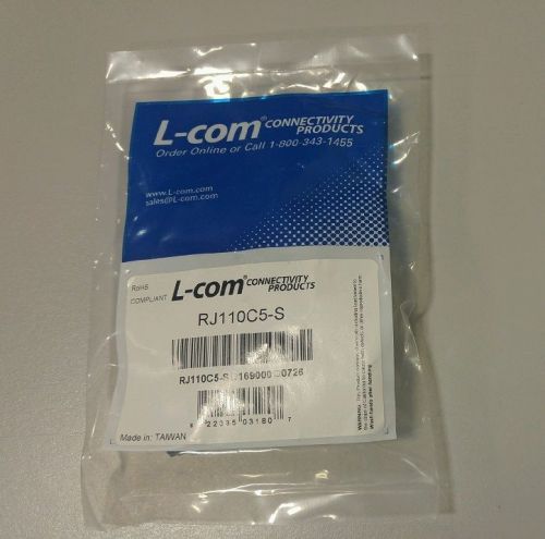 L-COM  RJ110C5-S  SHLD CAT5E KEYSTNE 110-RJ45 JK CONNECTOR