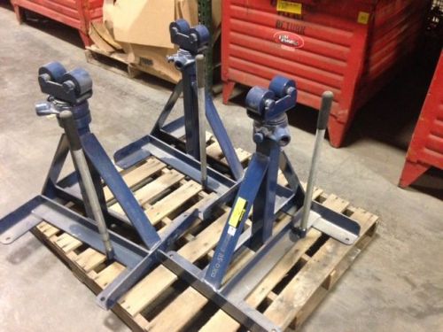 Unused pair current 680 adjustable rachet  reel stand 3750# greenlee 656 for sale