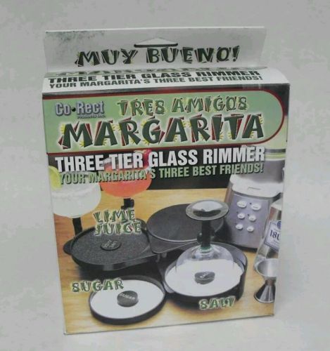 3 Tier Glass Rimmer Margarita Salter with Sponge  FREE SHIP