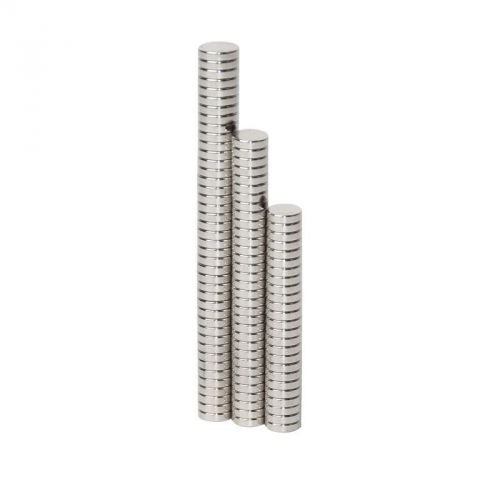 ALEKO Lot of 100 N35 Round Disc Neodymium magnets D6x1mm