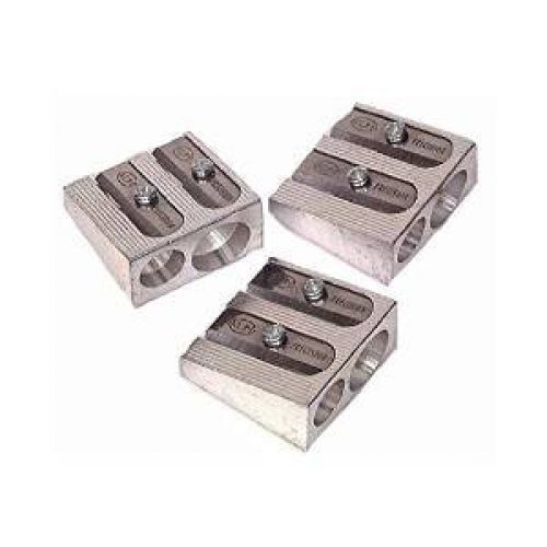 Kum&amp;kum 3 pack: kum 1040501 2-hole pencil sharpener magnesium alloy wedge for sale