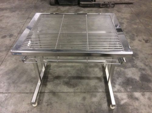 Terra Universal Inc. Stainless Steel 36&#034; x 30&#034; Top Clean Room Table 1529-00-2