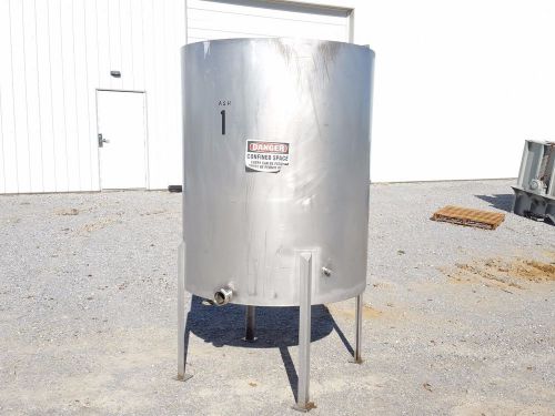 450 Gallon S/S Tank - Hinged Lid  2&#034; Bottom Drain - 11436-1