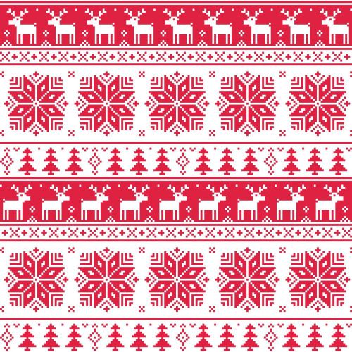 UGLY CHRISTMAS SWEATER 12&#034; x 15&#034; SISER Heat Transfer Vinyl Digitally Printed RED