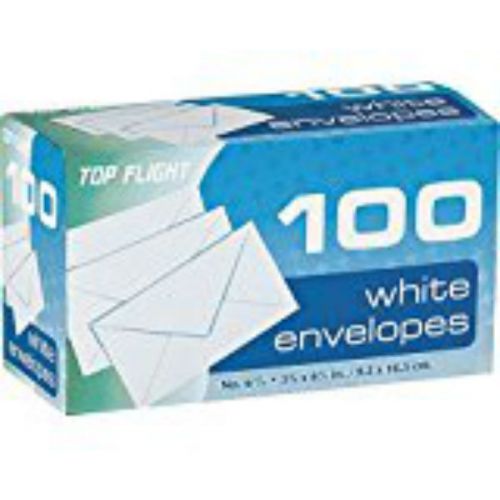 100 COUNT #6-3/4 Regular Plain White Letter Mailing Envelopes 3-5/8 x 6-1/2 inch