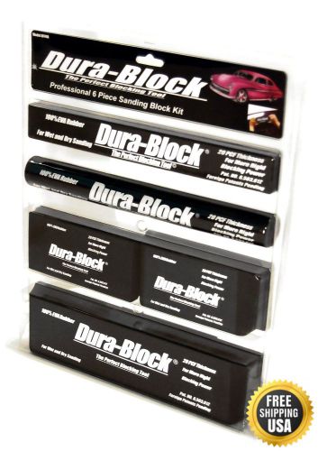 Dura-Block AF44A Black 6-Piece Sanding Block Set New