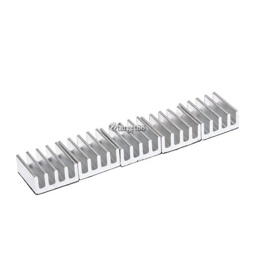 5PCS High Quality 11 x 11 x 5mm Adhesive Aluminum Heat Sink For Memory Chip UTAR