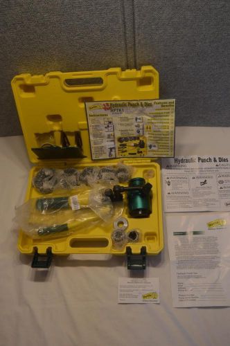 NEW - DOTTIE HPTK1 HYDRAULIC PUNCH &amp; DIE SET - 1/2&#034;-2-1/2&#034; Conduit, 12 Ton Capa