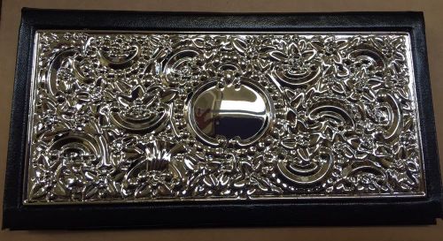 Ornate Silver plated Checkbook Holder