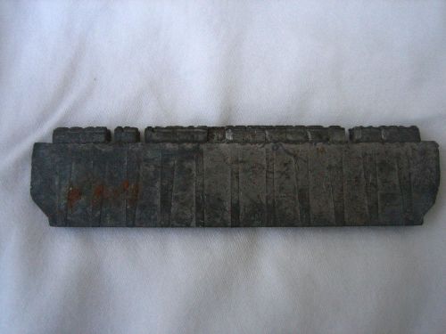 VINTAGE METAL LETTER PRESS PRINTING BLOCK NEW YORKER JAN 4 1958