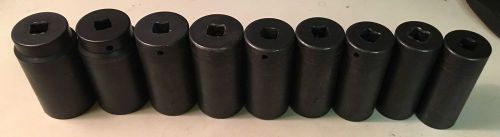 Snap On 1/2&#034; 9pc Deep Impact Socket Set SIMM